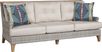 Cindy Crawford Home Hamptons Cove Gray Outdoor Sofa with Flax Cushions