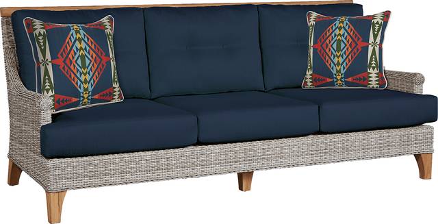 Cindy Crawford Home Hamptons Cove Gray 4 Pc Outdoor Seating Set With Ink Cushions - Thumbnail - Image 2