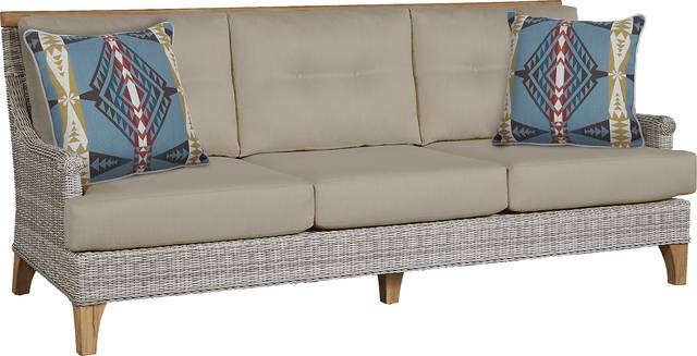 Cindy Crawford Home Hamptons Cove Gray 4 Pc Outdoor Seating Set With Pebble Cushions - Thumbnail - Image 2