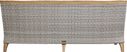 Cindy Crawford Home Hamptons Cove Gray Outdoor Sofa with Seafoam Cushions
