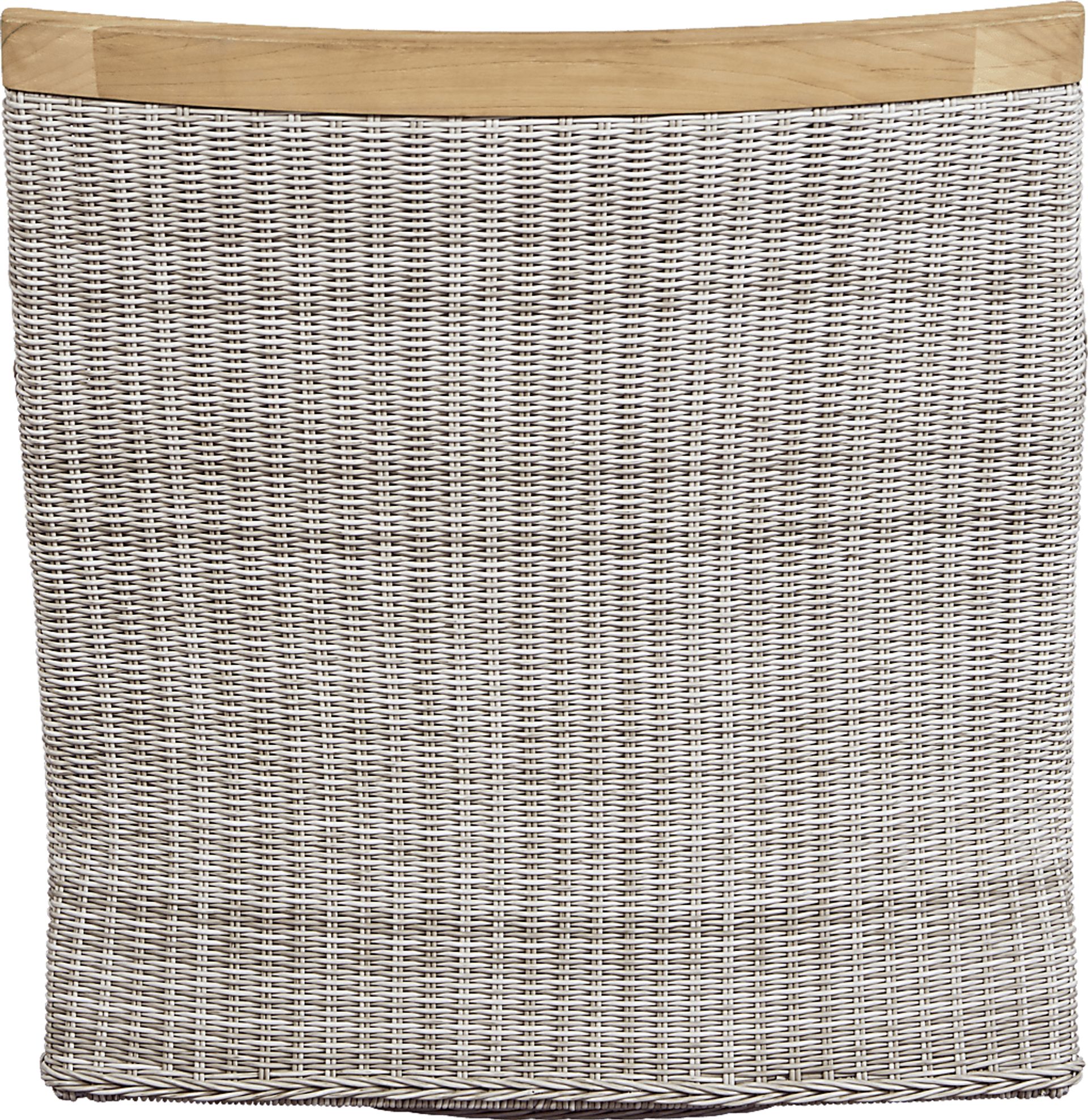 Hamptons Cove Gray Outdoor Swivel Chair with Flax Cushions - Image 2