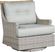 Cindy Crawford Home Hamptons Cove Gray Outdoor Swivel Chair with Rollo Seafoam Cushions