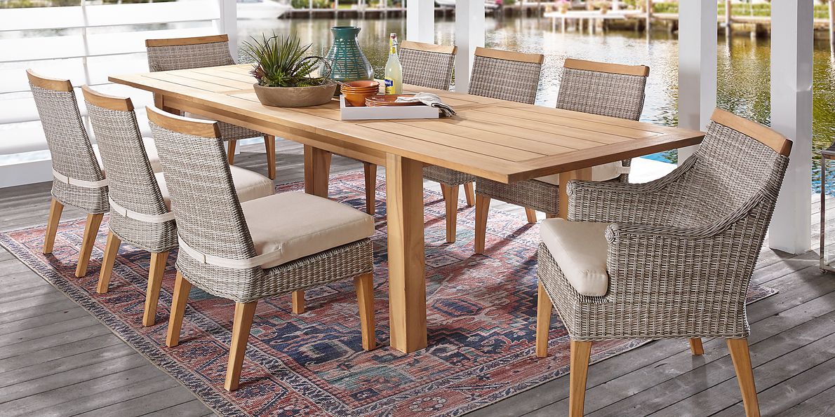 9 piece deals outdoor dining table