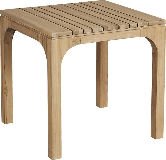 Cindy Crawford Home Hamptons Cove Teak Outdoor End Table - Thumbnail - Image 1