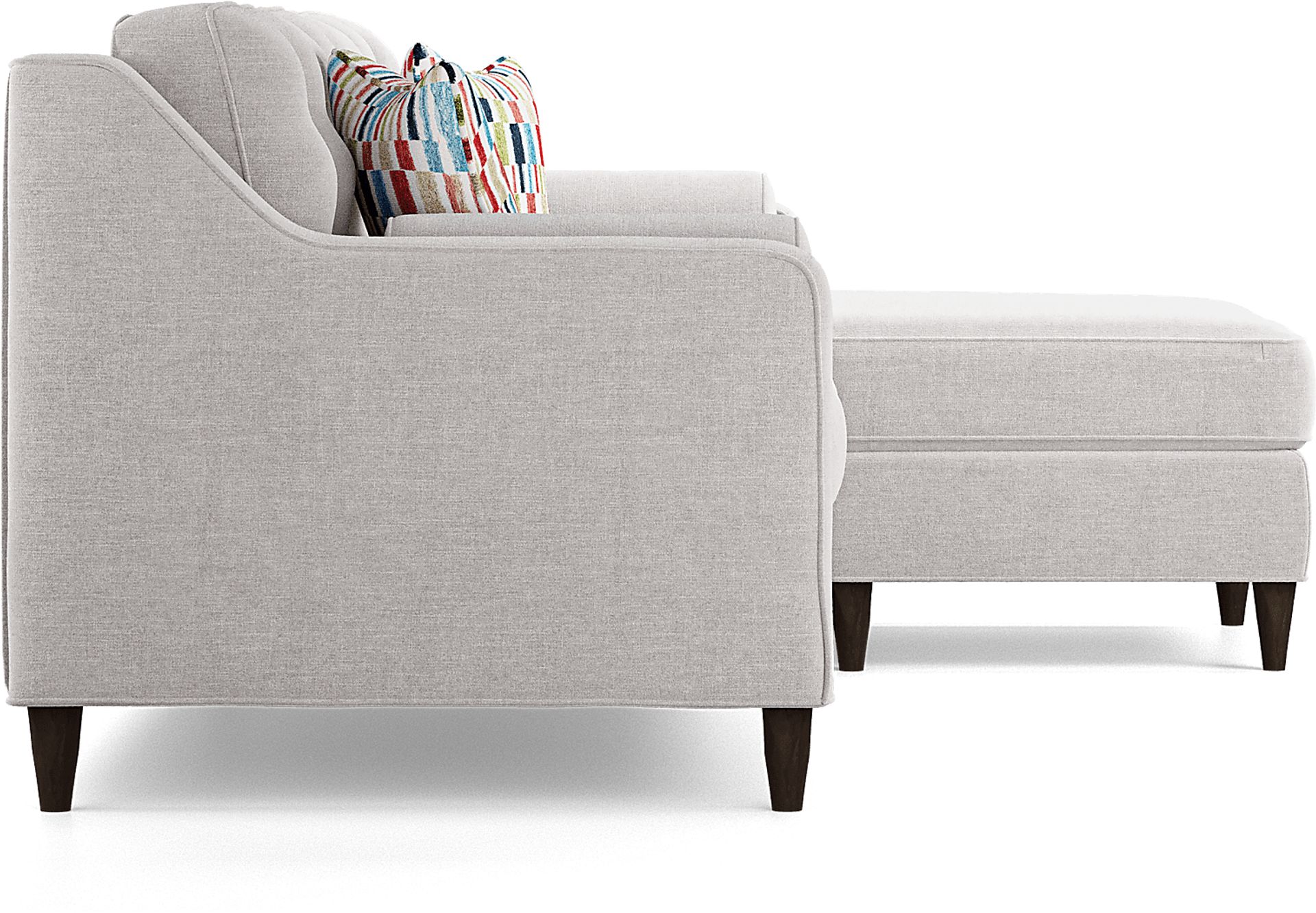 Cindy Crawford Home Hanover Dove Chenille 4 Pc Sectional Living Room - Image 4