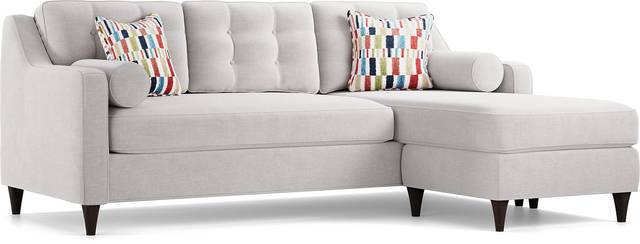 Hanover Dove Chenille Chaise Sofa - Thumbnail - Image 1