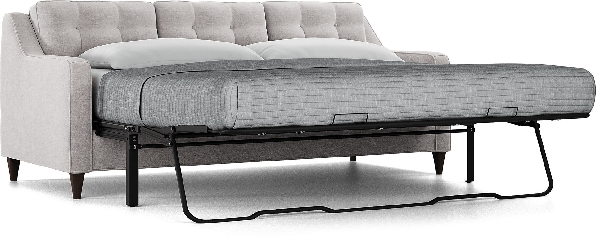 Hanover Dove Chenille Gel Foam Sleeper Chaise Sofa - Image 3