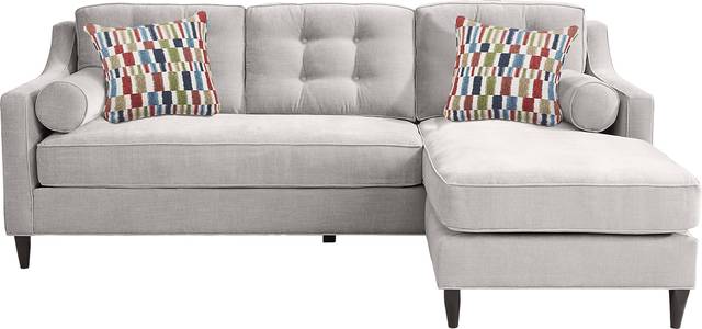 Hanover Dove Chenille Sleeper Chaise Sofa - Thumbnail - Image 1