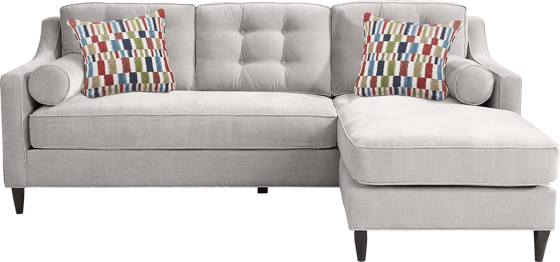 Hanover Dove Chenille Sleeper Chaise Sofa - Image 1