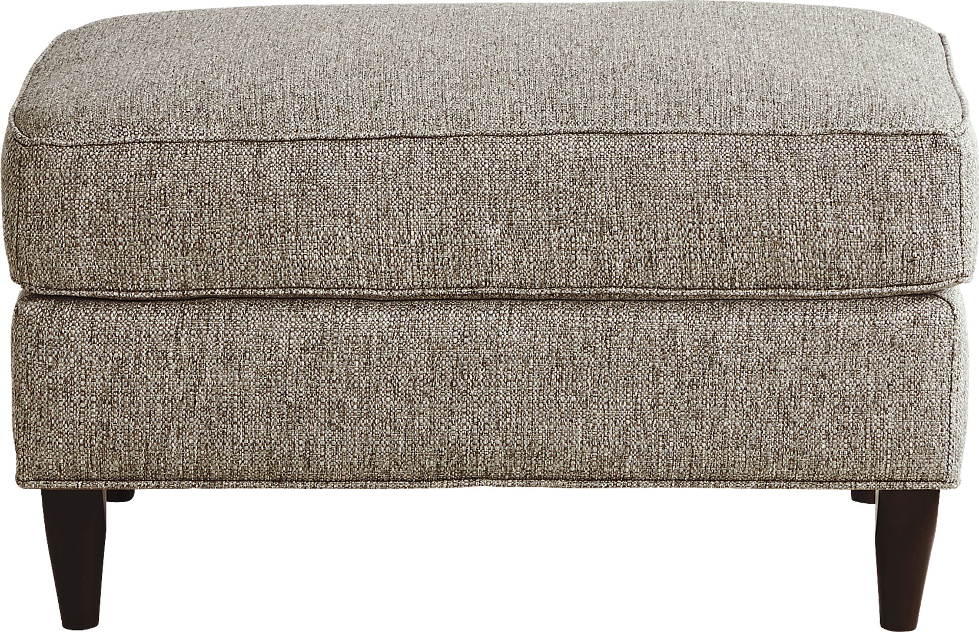 Hanover Gray Textured Ottoman - Image 1