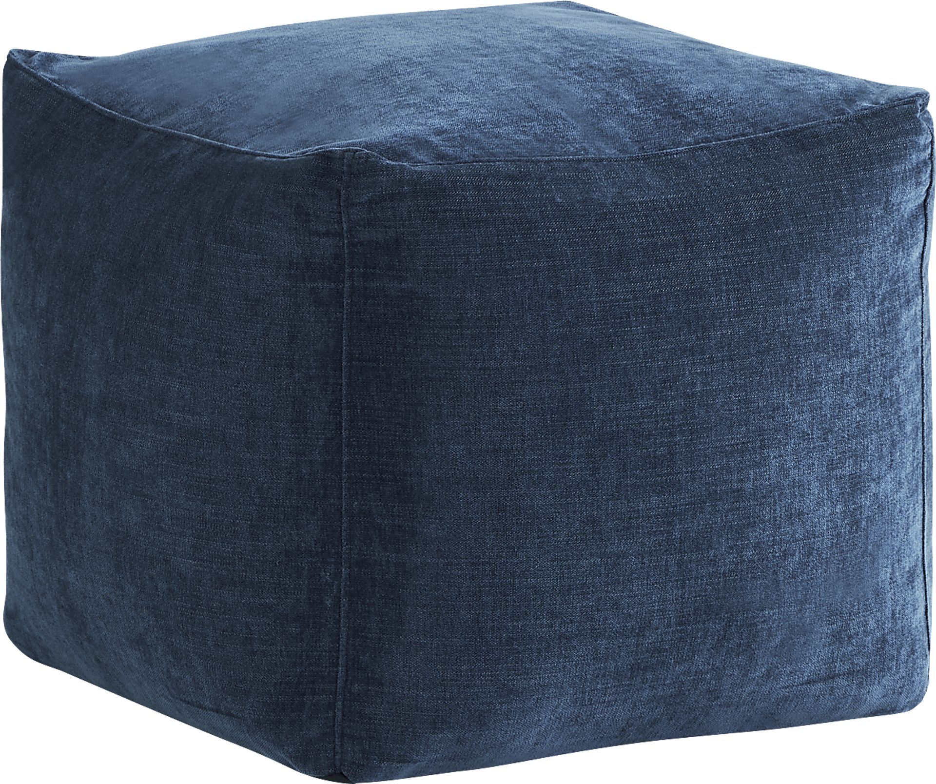 Hanover Indigo Chenille Accent Pouf - Image 2