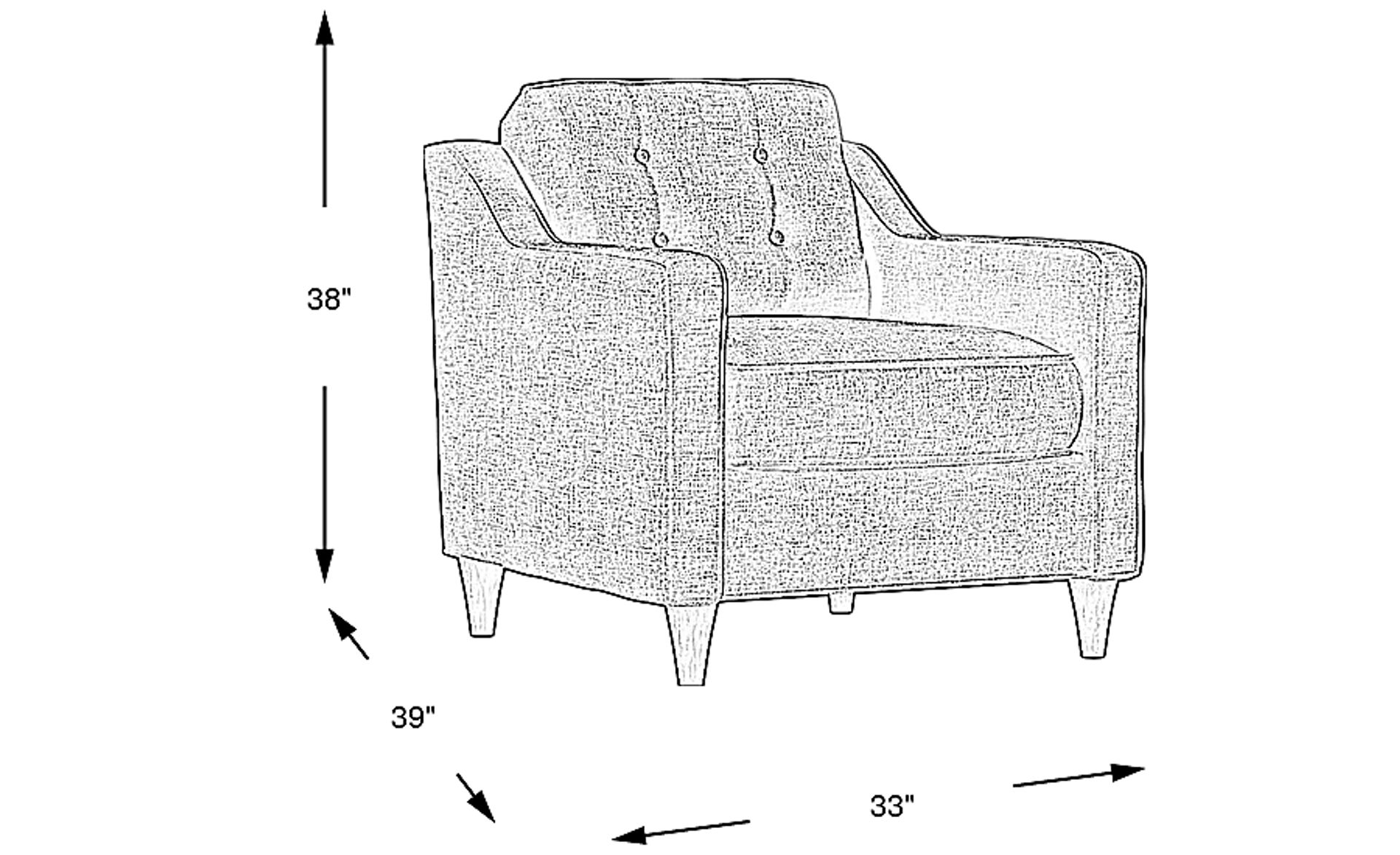 Dimension Image. Please refer to the Dimension Tab on this page for dimension details.