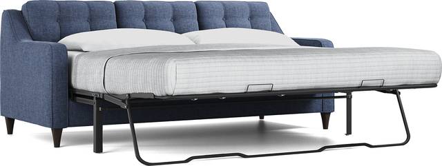 Hanover Indigo Chenille Gel Foam Sleeper Chaise Sofa - Thumbnail - Image 3