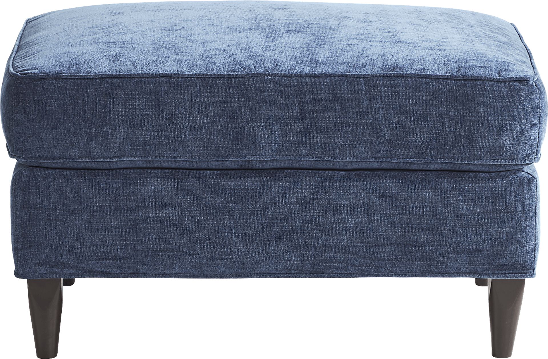 Hanover Indigo Chenille Ottoman - Image 2