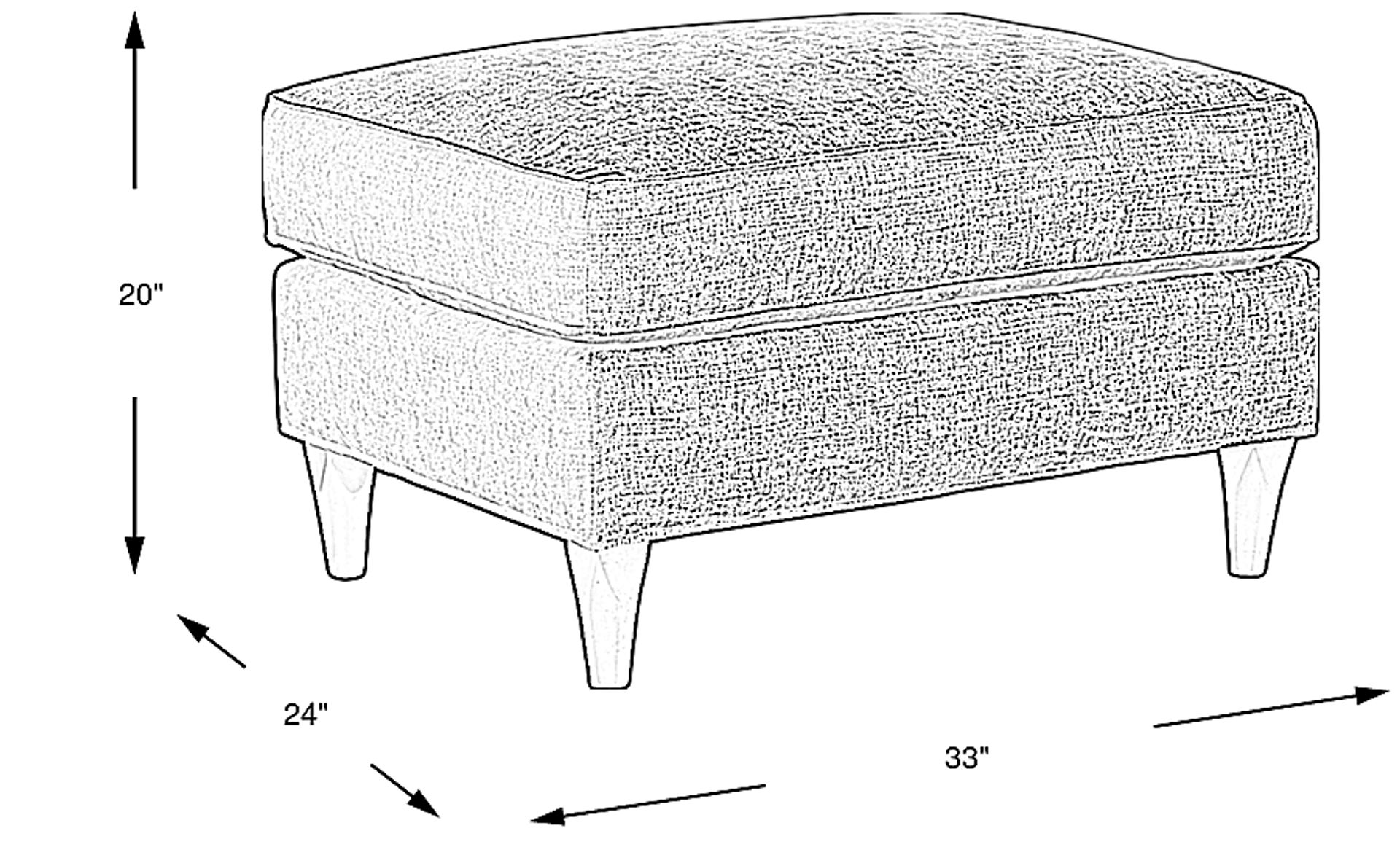 Dimension Image. Please refer to the Dimension Tab on this page for dimension details.
