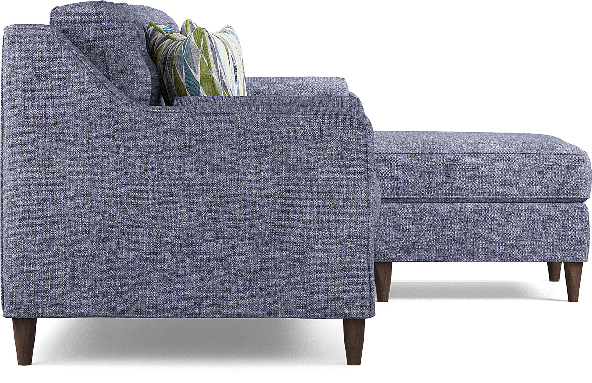 Cindy Crawford Home Hanover Midnight Textured Sleeper Chaise Sofa - Image 4