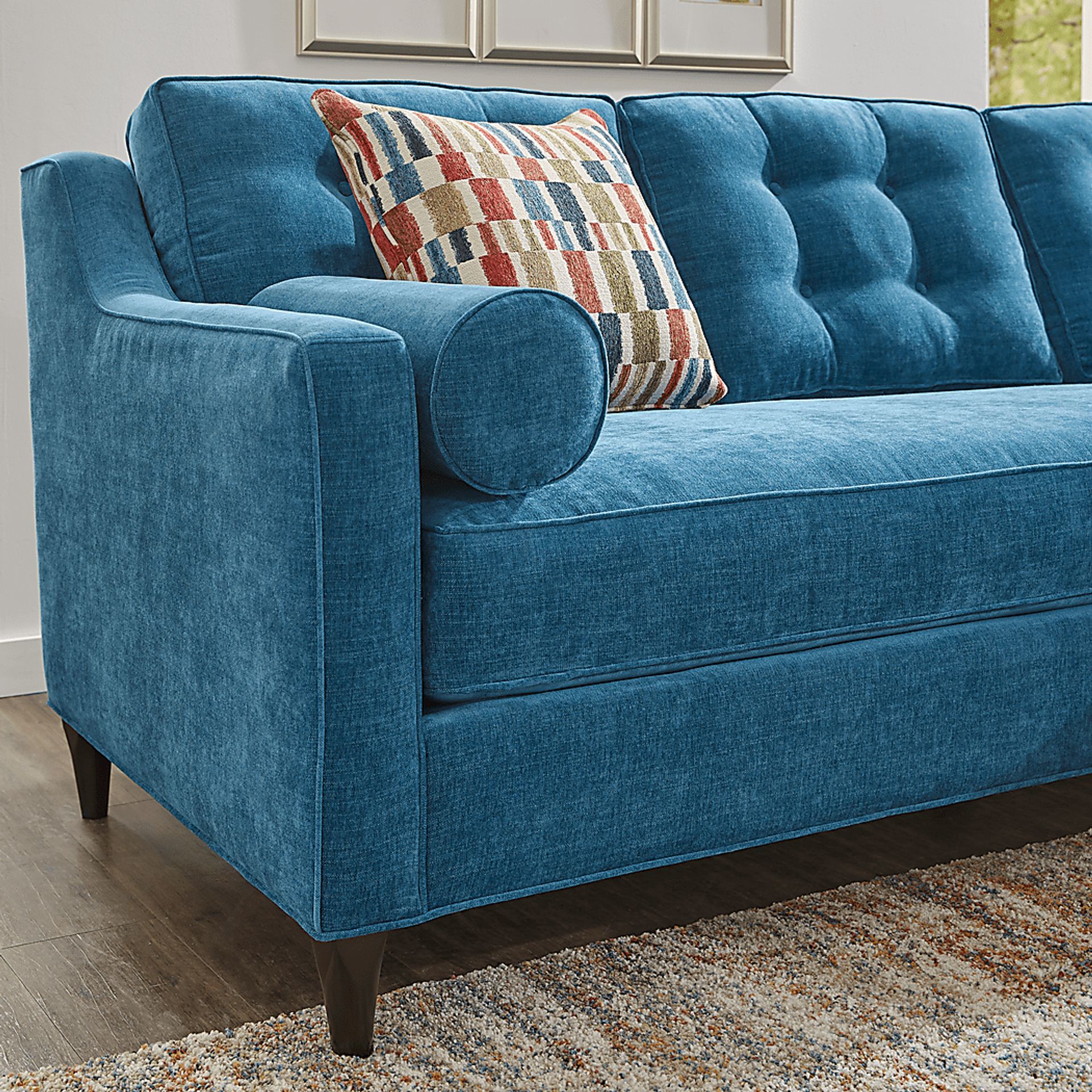 Hanover Ocean Chenille Chaise Sofa - Image 5