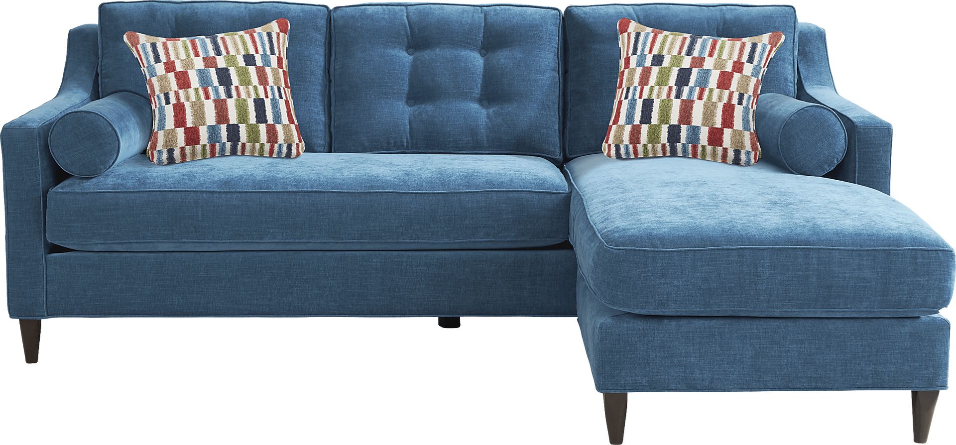 Hanover Ocean Chenille Gel Foam Sleeper Chaise Sofa - Image 1