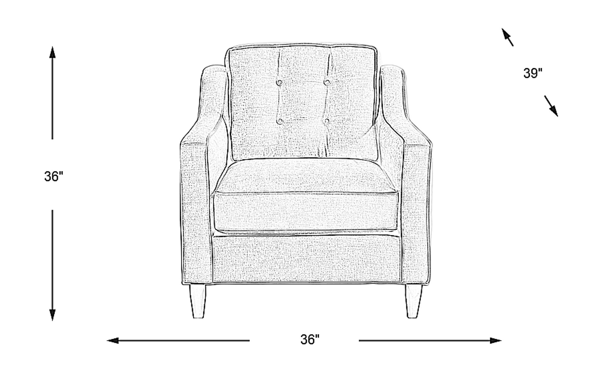 Dimension Image. Please refer to the Dimension Tab on this page for dimension details.