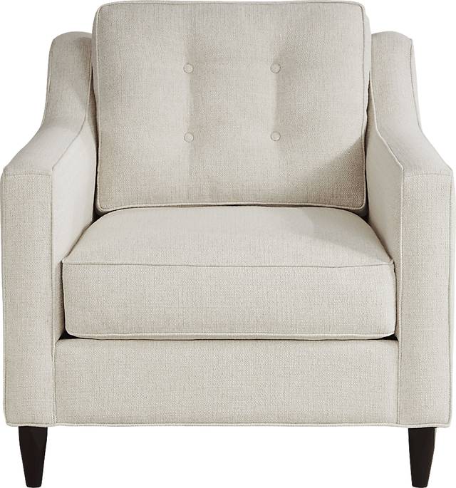 Hanover Off-White Textured Chair - Thumbnail - Image 1