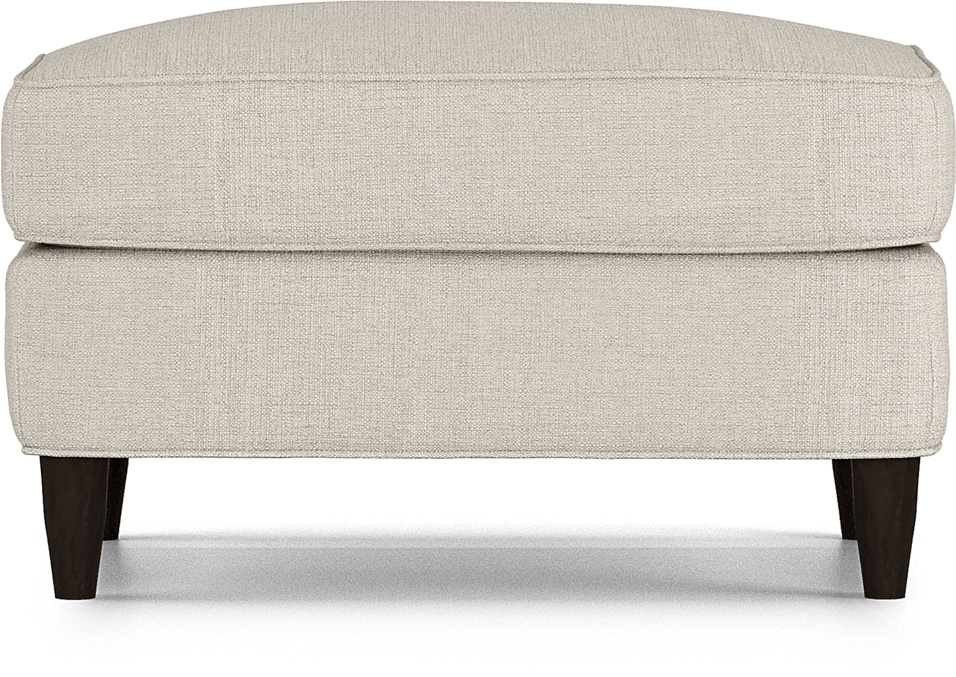 Hanover Off-White Textured Ottoman - Image 2