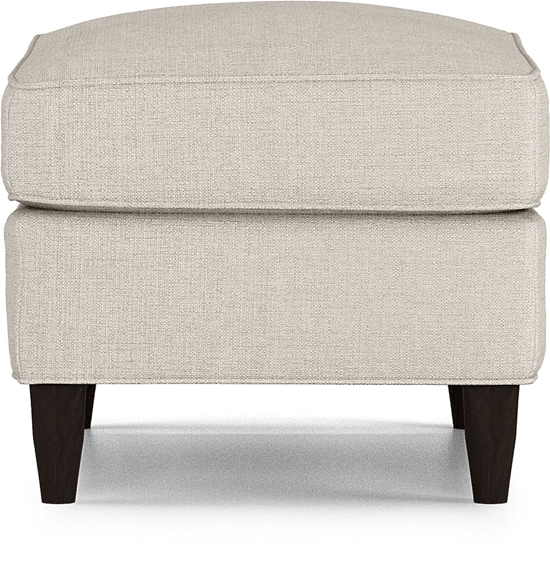 Hanover Off-White Textured Ottoman - Image 3