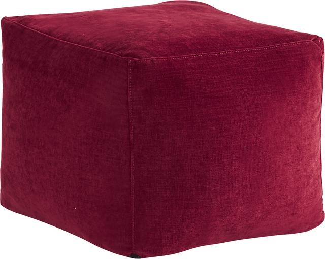 Hanover Ruby Chenille Accent Pouf - Thumbnail - Image 2