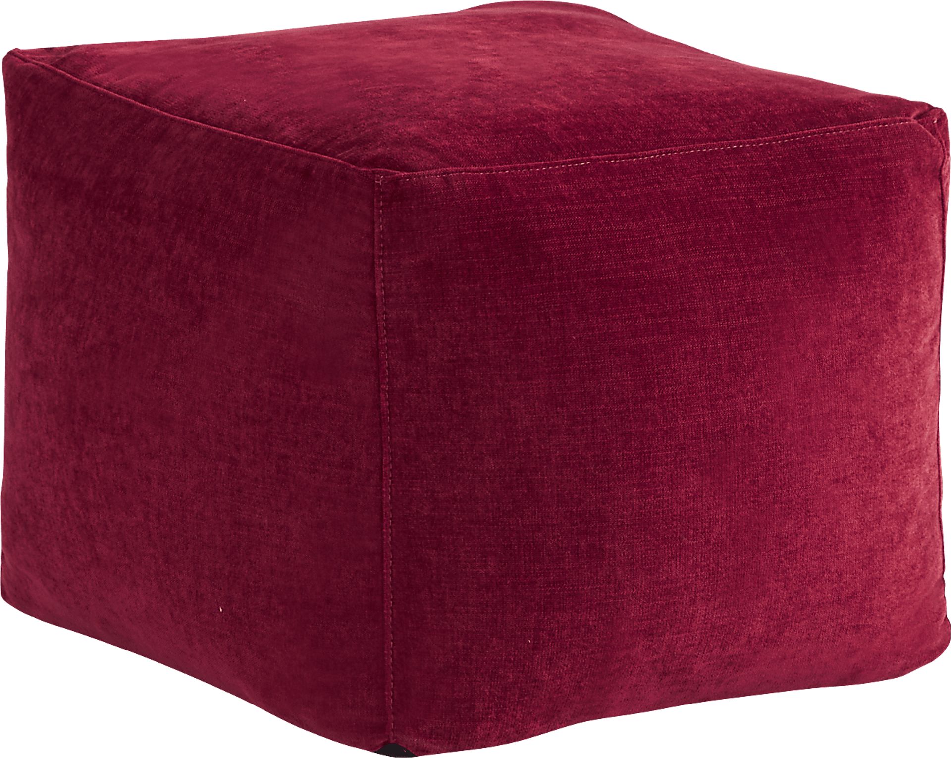 Hanover Ruby Chenille Accent Pouf - Image 2