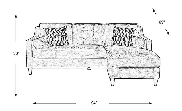 Dimension Image. Please refer to the Dimension Tab on this page for dimension details.