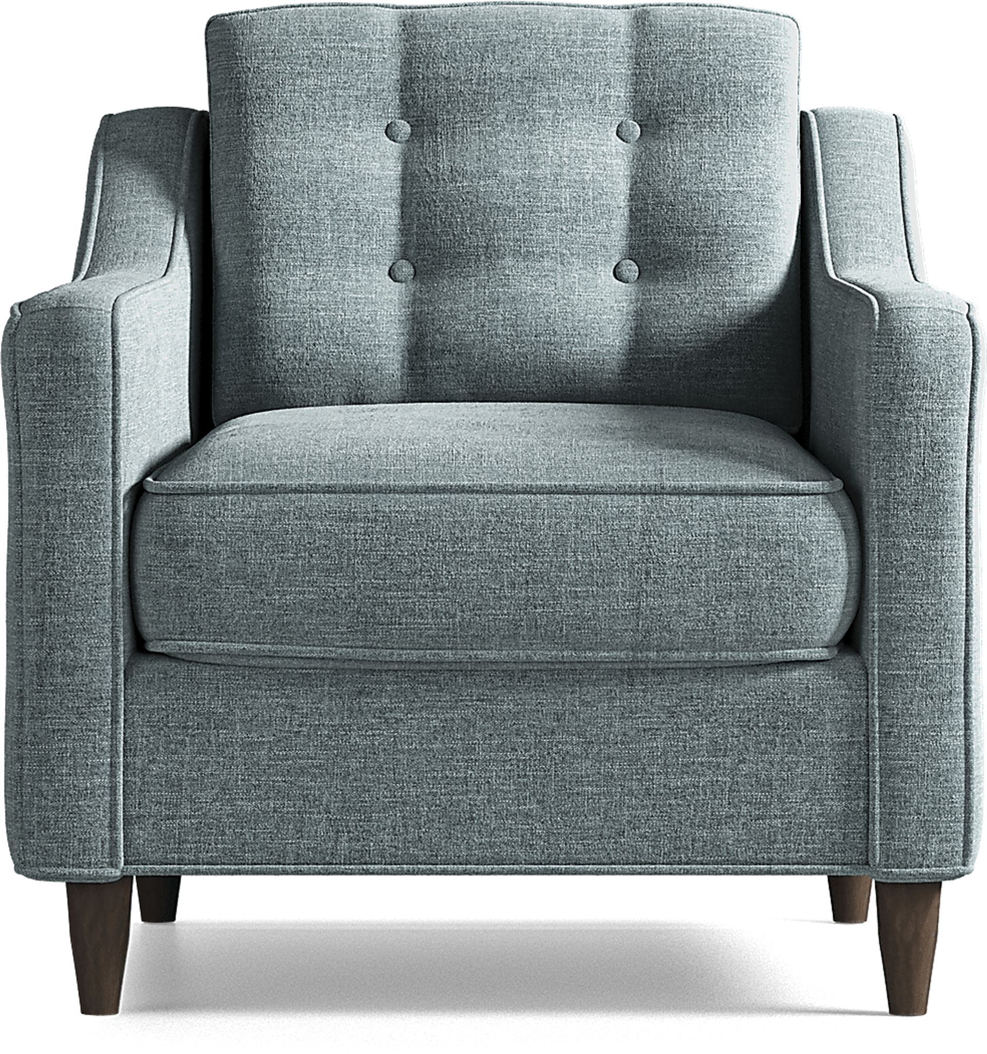 Cindy Crawford Home Hanover Teal Chenille 5 Pc Sectional Living Room - Image 7