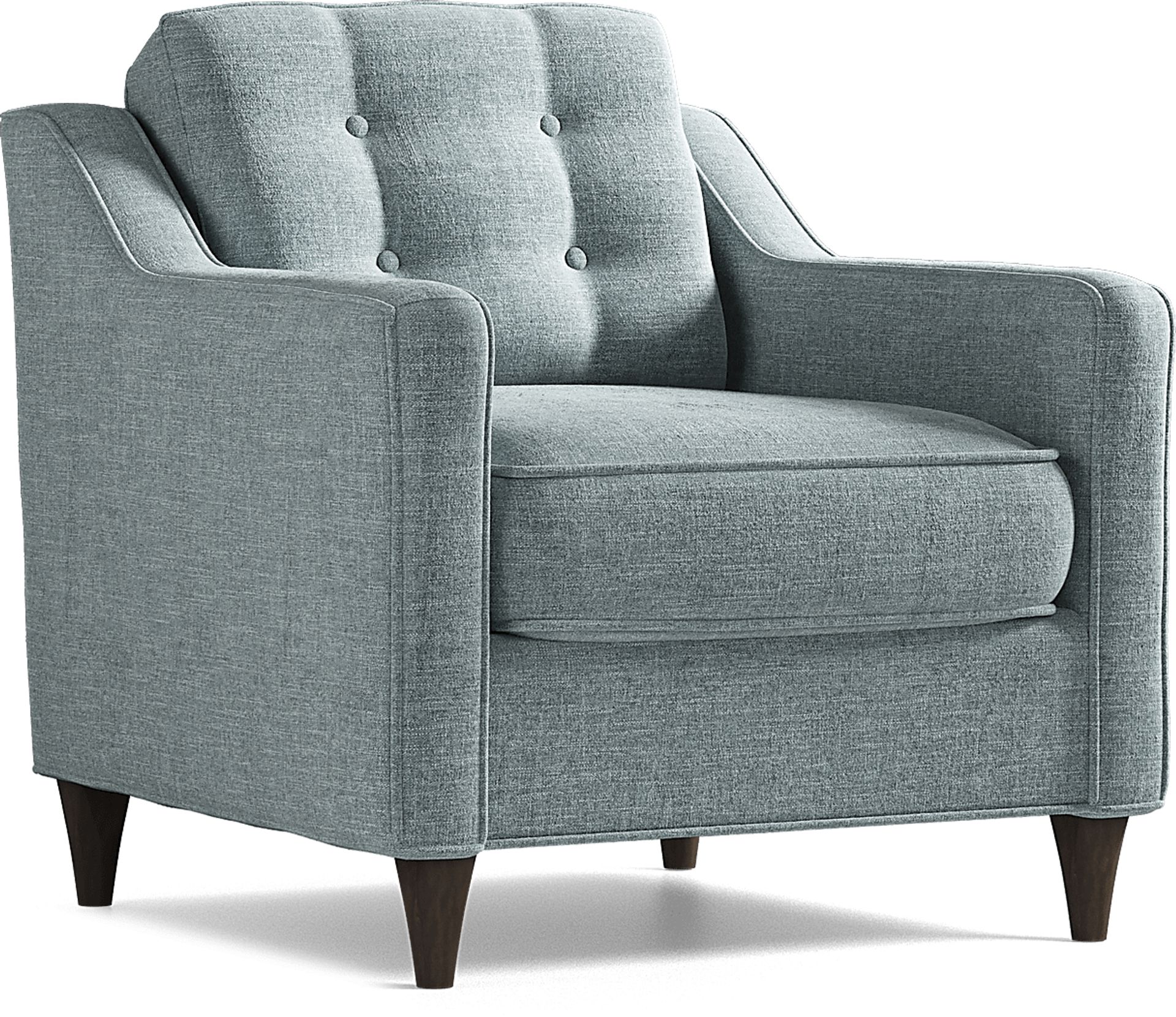Cindy Crawford Home Hanover Teal Chenille 5 Pc Sectional Living Room - Image 6
