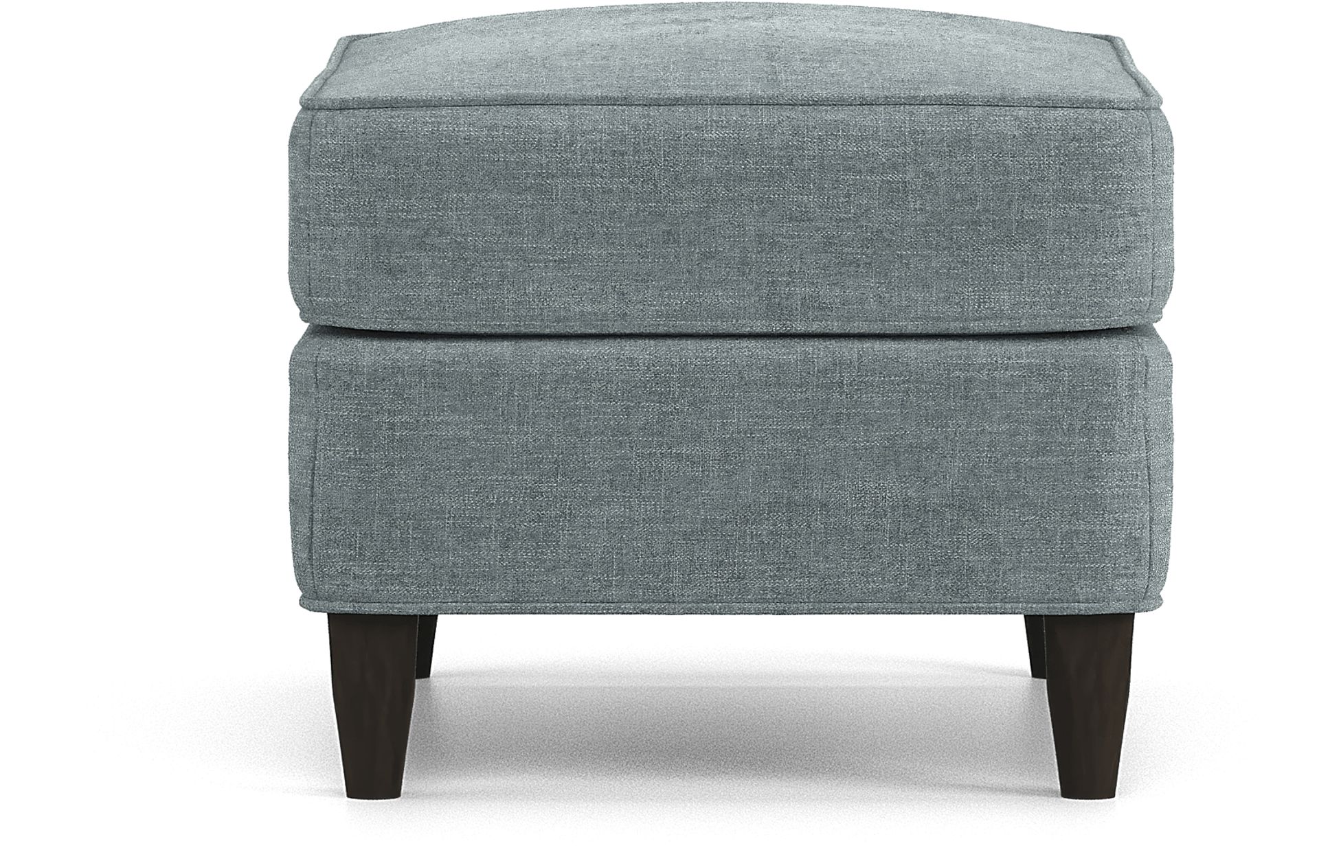 Hanover Teal Chenille Ottoman - Image 2