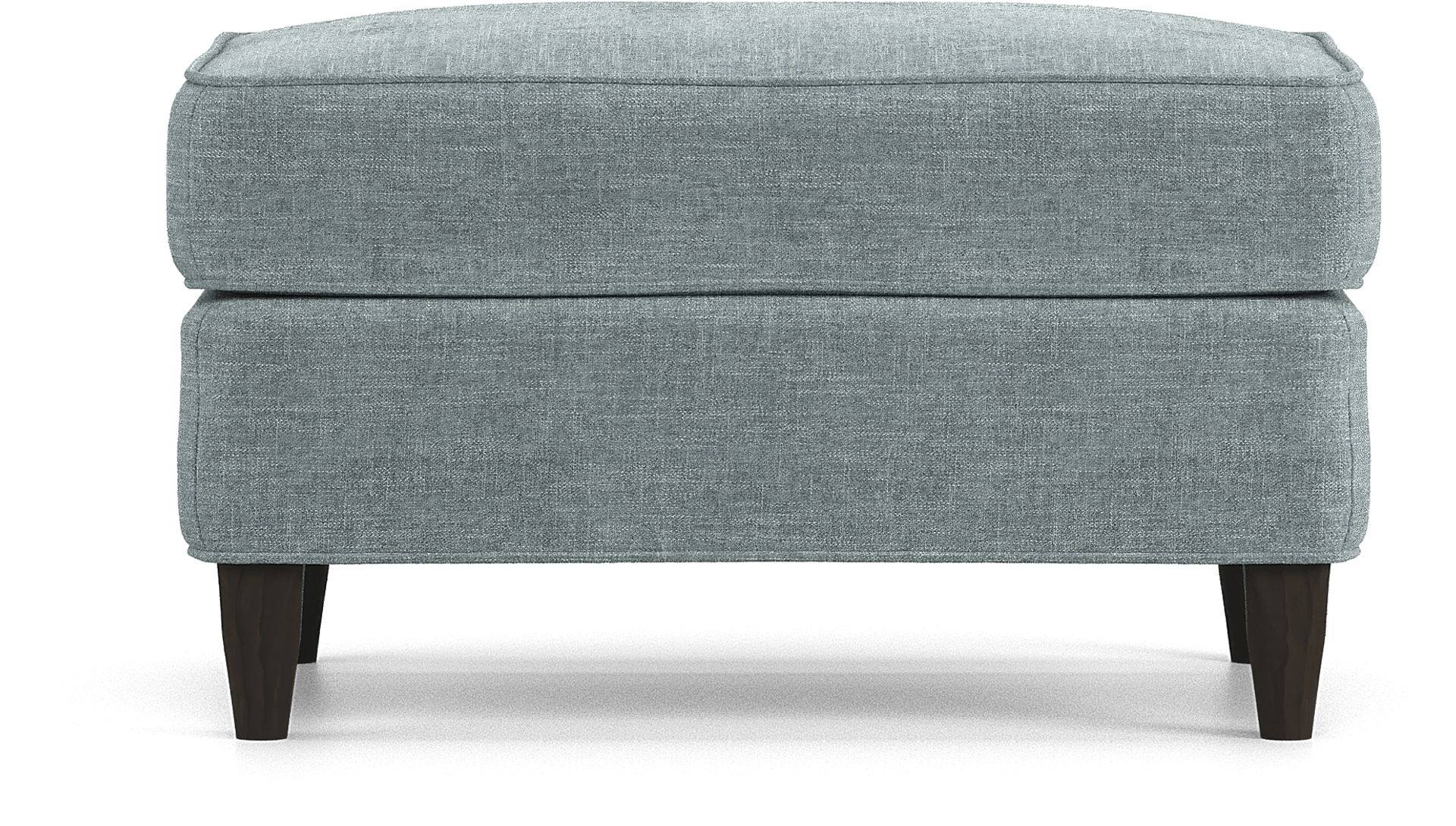 Hanover Teal Chenille Ottoman - Image 3