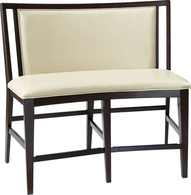 Cindy Crawford Home Highland Park Ebony Counter Height Bench - Thumbnail - Image 1