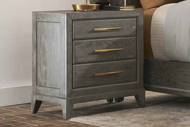 Kailey Park Charcoal 7 Pc King Panel Bedroom - Thumbnail - Image 10