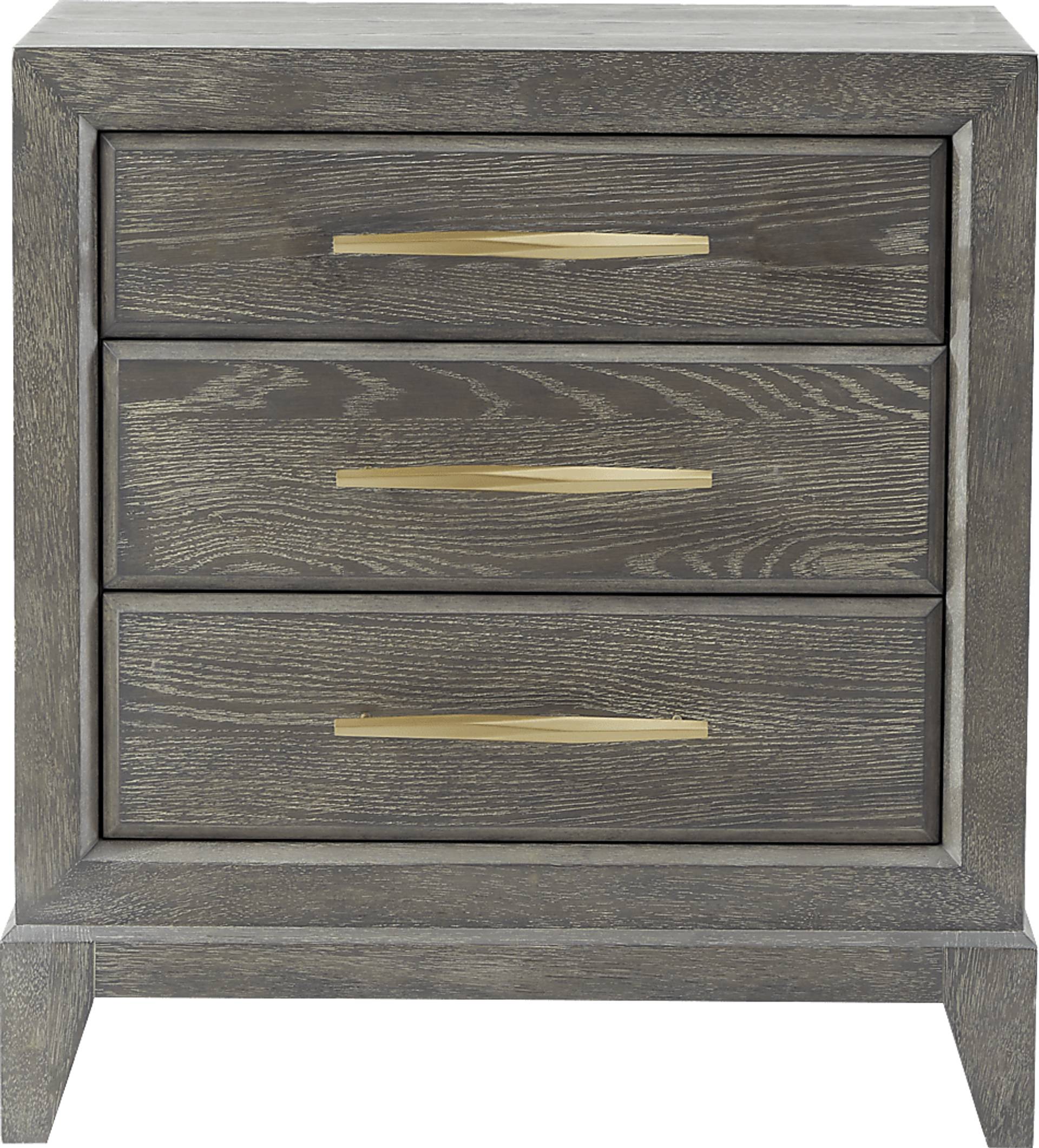 charcoal drawer nightstand