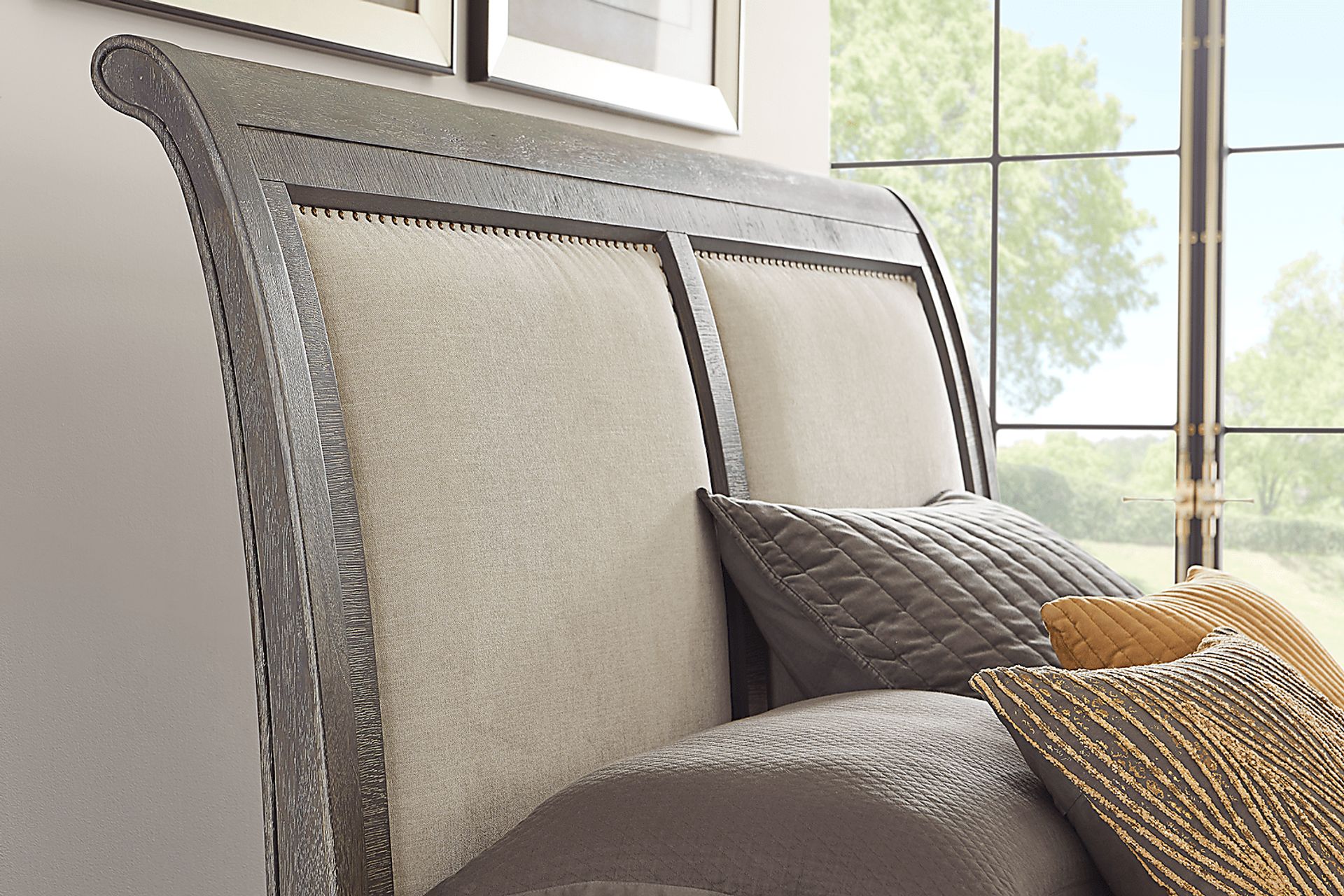 Kailey Park Charcoal 5 Pc King Sleigh Bedroom - Image 5