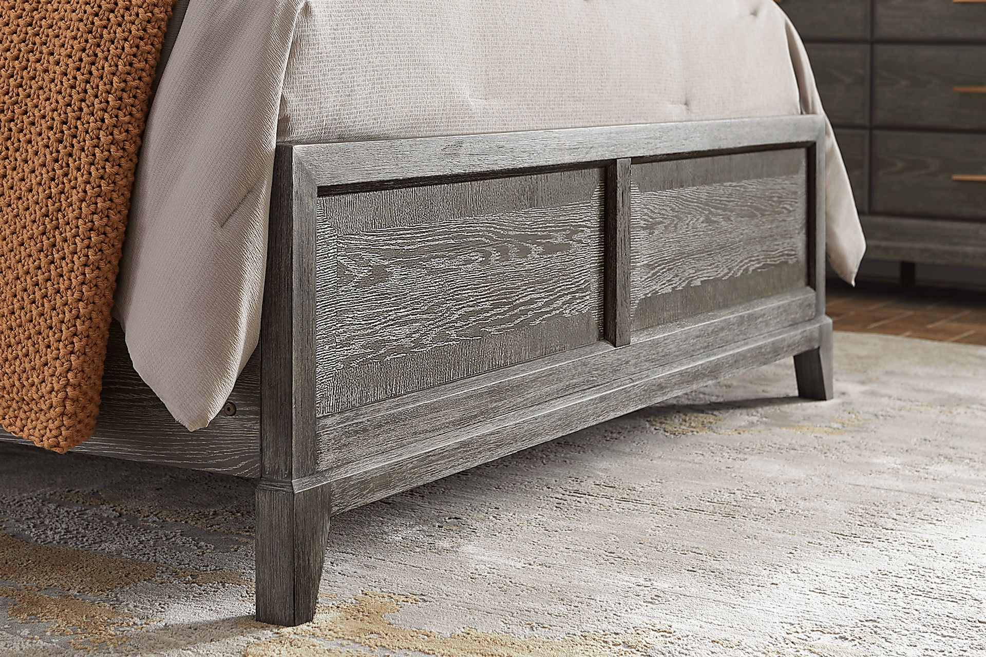 Kailey Park Charcoal 3 Pc Queen Sleigh Bed - Image 4