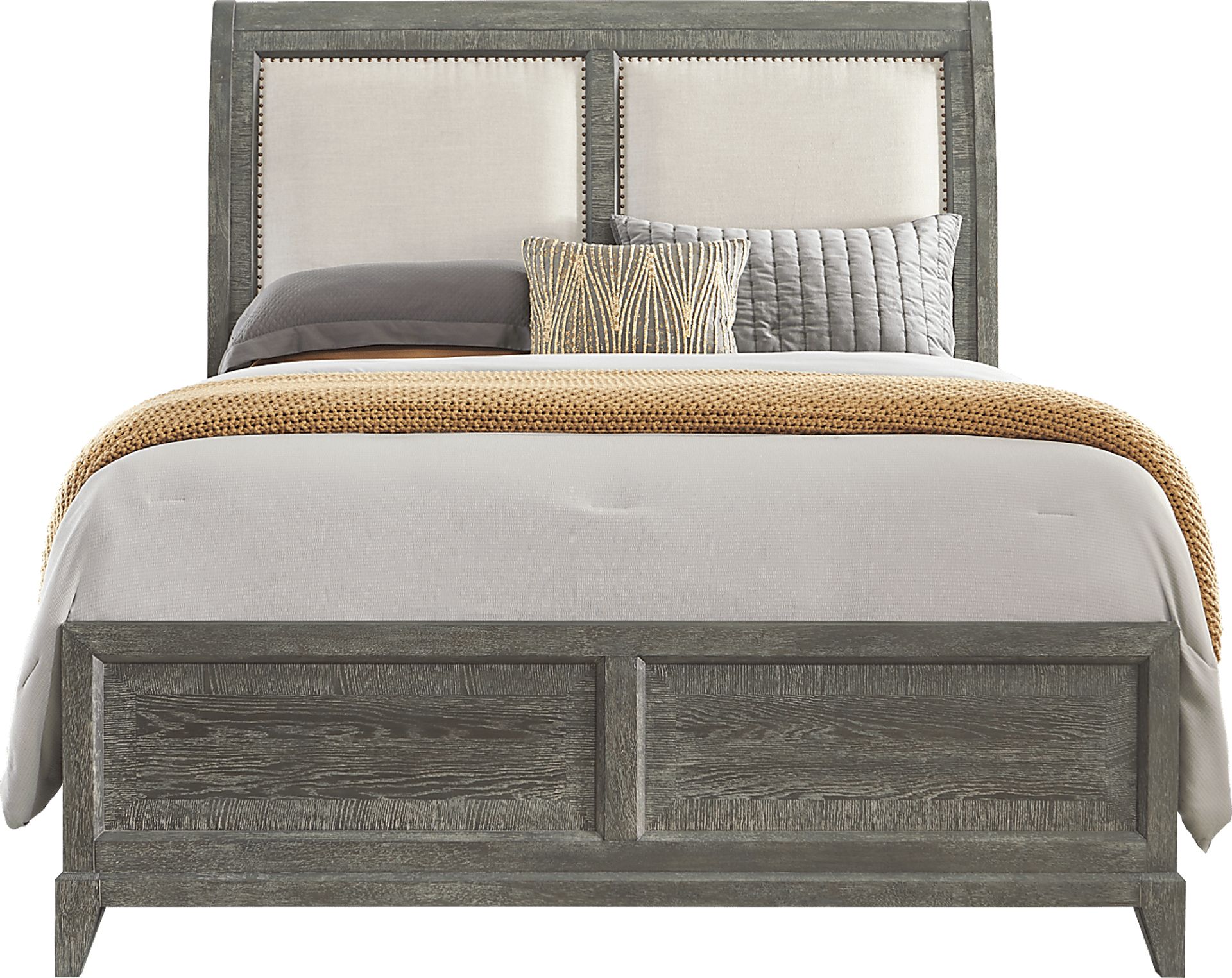 Kailey Park Charcoal 3 Pc Queen Sleigh Bed - Image 1