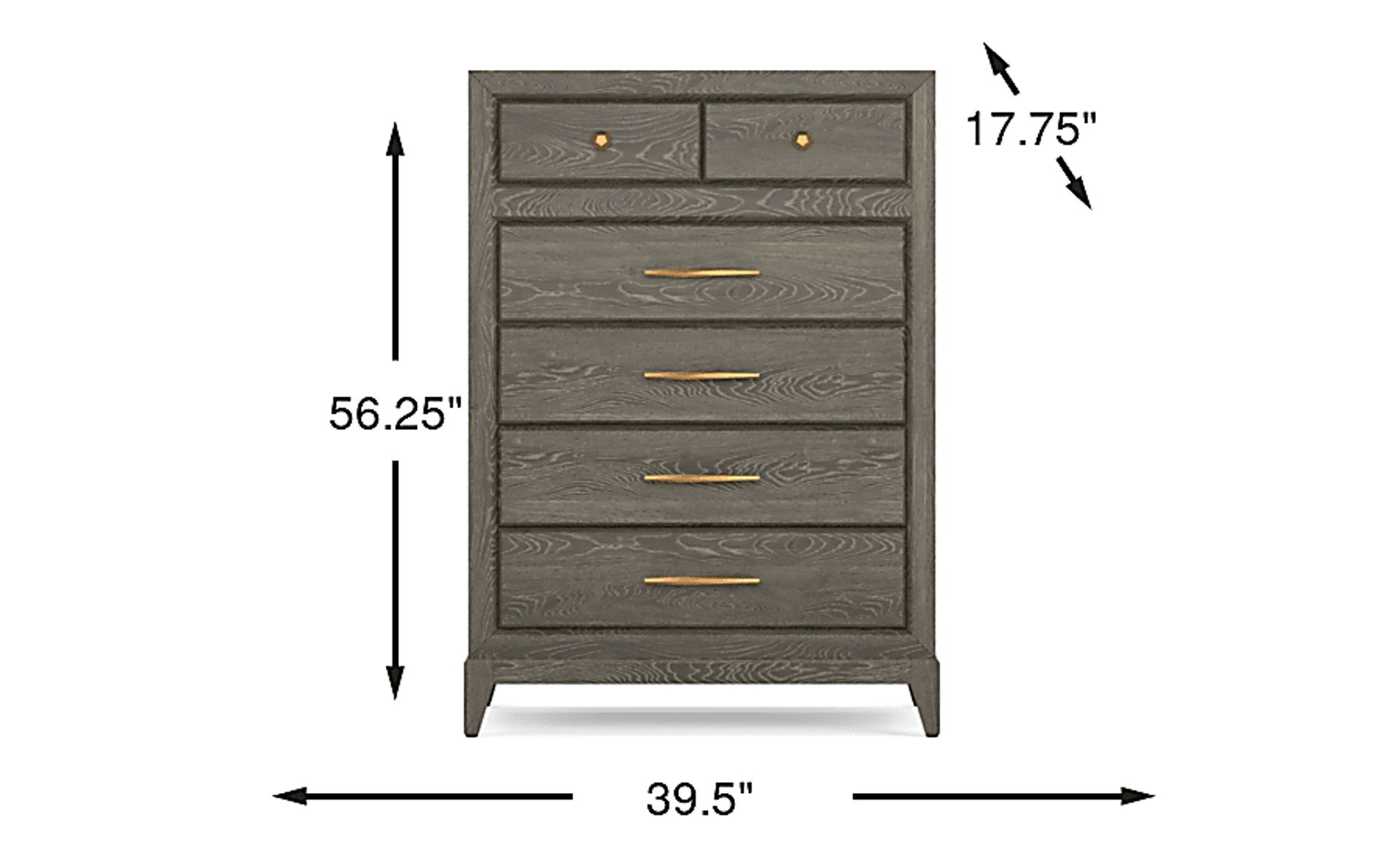 Dimension Image. Please refer to the Dimension Tab on this page for dimension details.