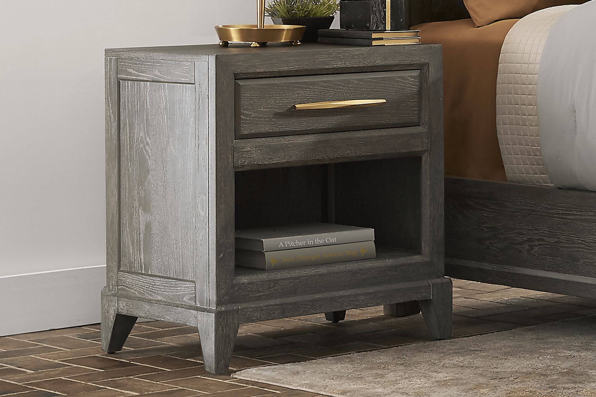 Kailey Park Charcoal Nightstand - Image 2