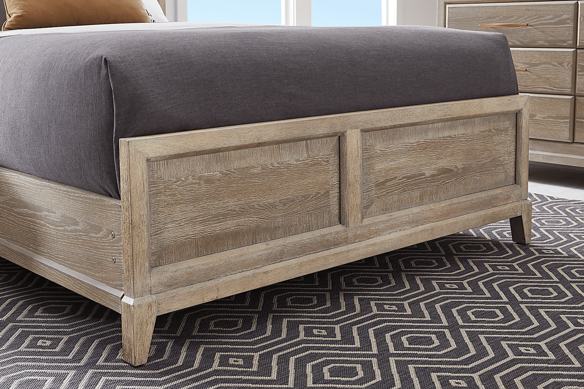 Kailey Park Light Oak 3 Pc Queen Panel Bed - Image 4