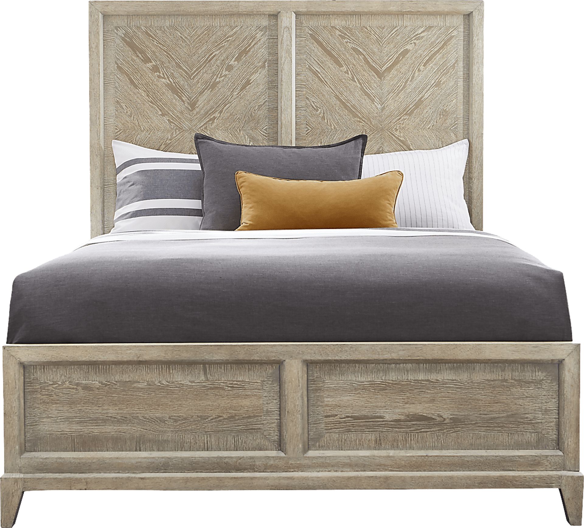 Kailey Park Light Oak 3 Pc Queen Panel Bed - Image 1