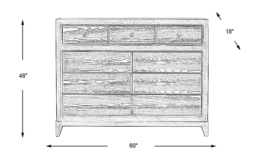 Kailey Park Light Oak Dresser