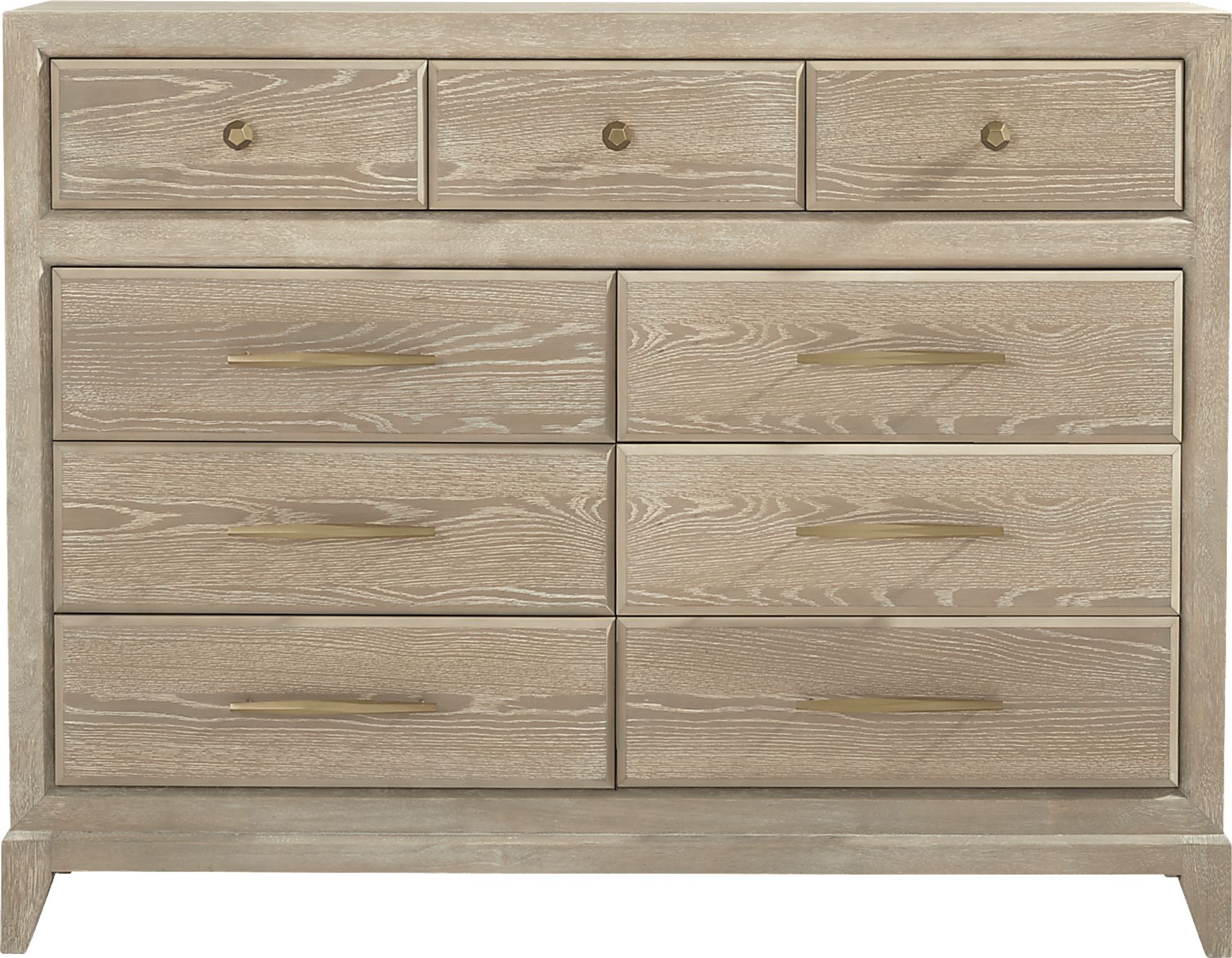 Kailey Park Light Oak 5 Pc Bedroom With Harlow Hill Taupe King Upholstered Storage Bed - Image 6