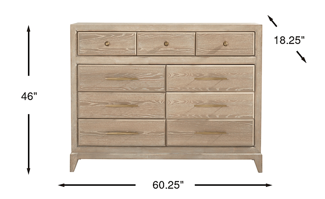 Kailey Park Light Oak Finish Dresser