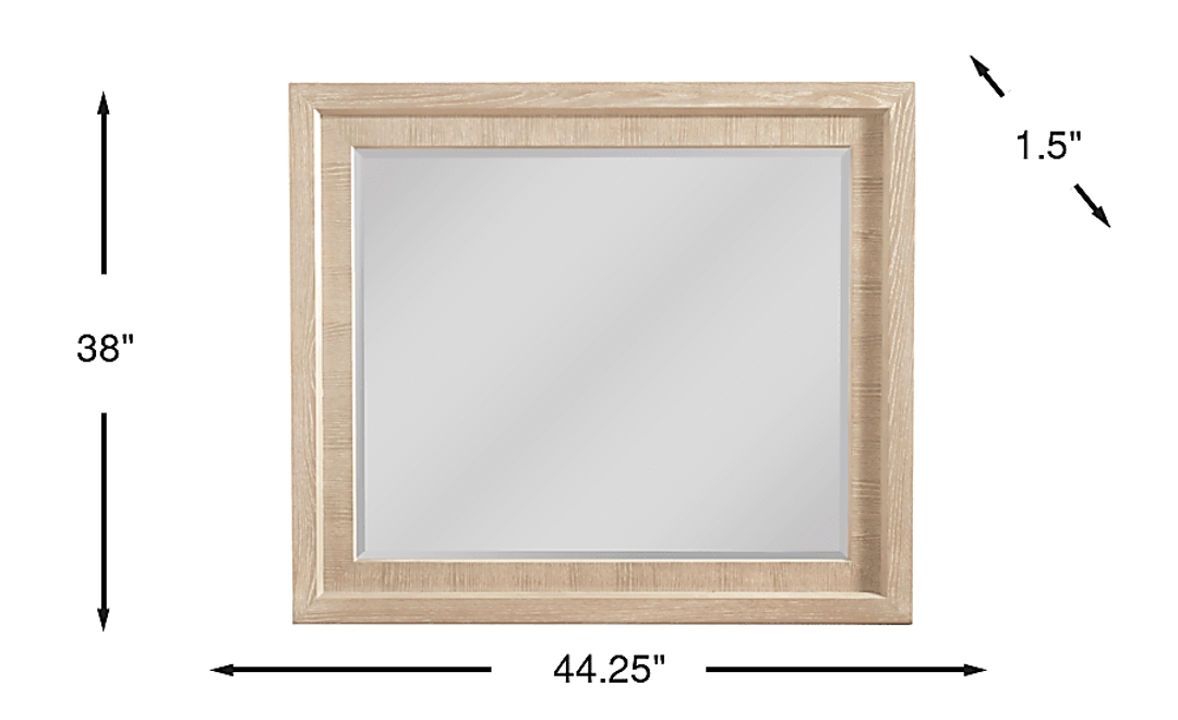Kailey Park Light Oak Finish Mirror