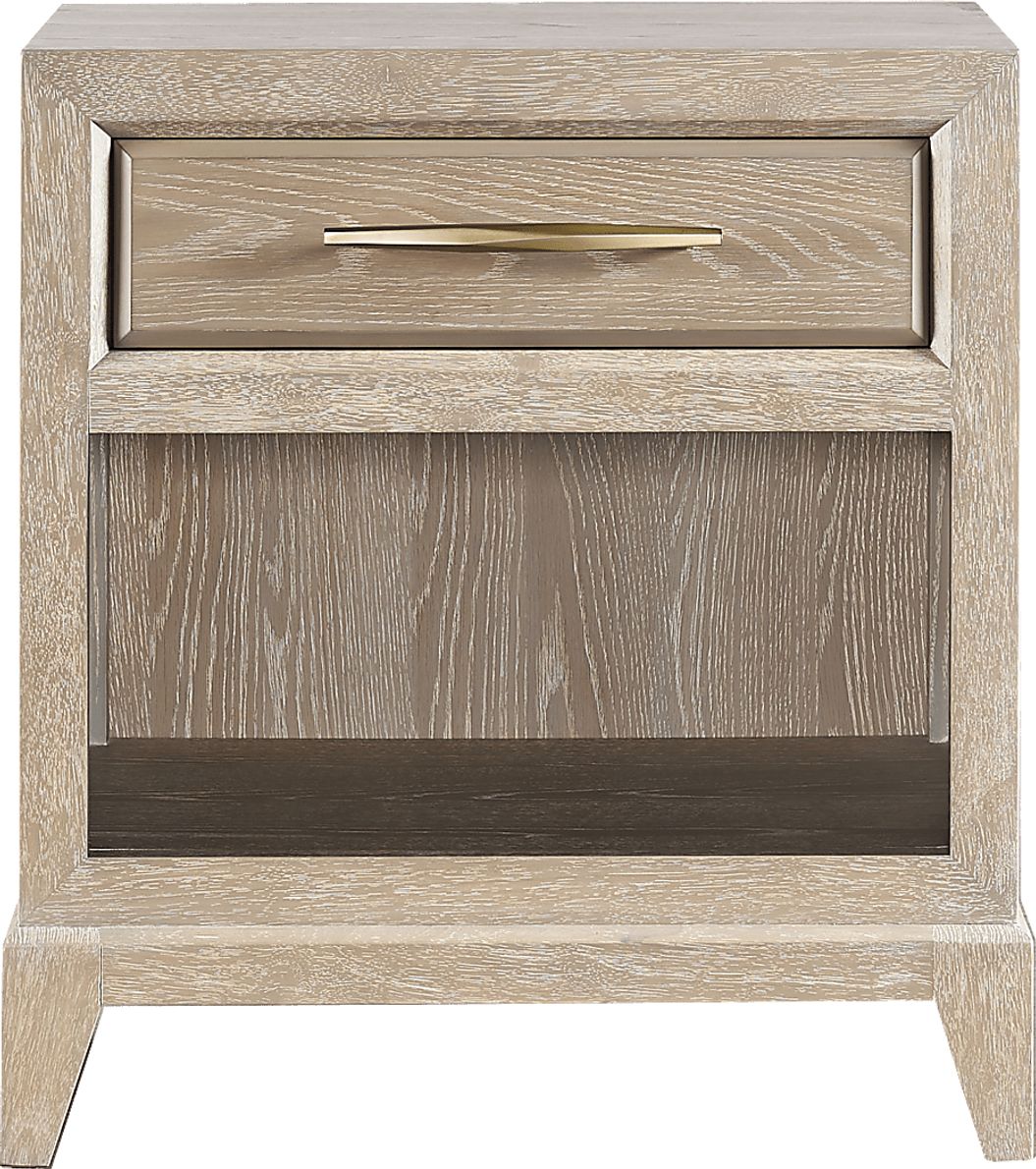 Cindy Crawford Kailey Park Light Oak Wood Nightstand - Rooms To Go