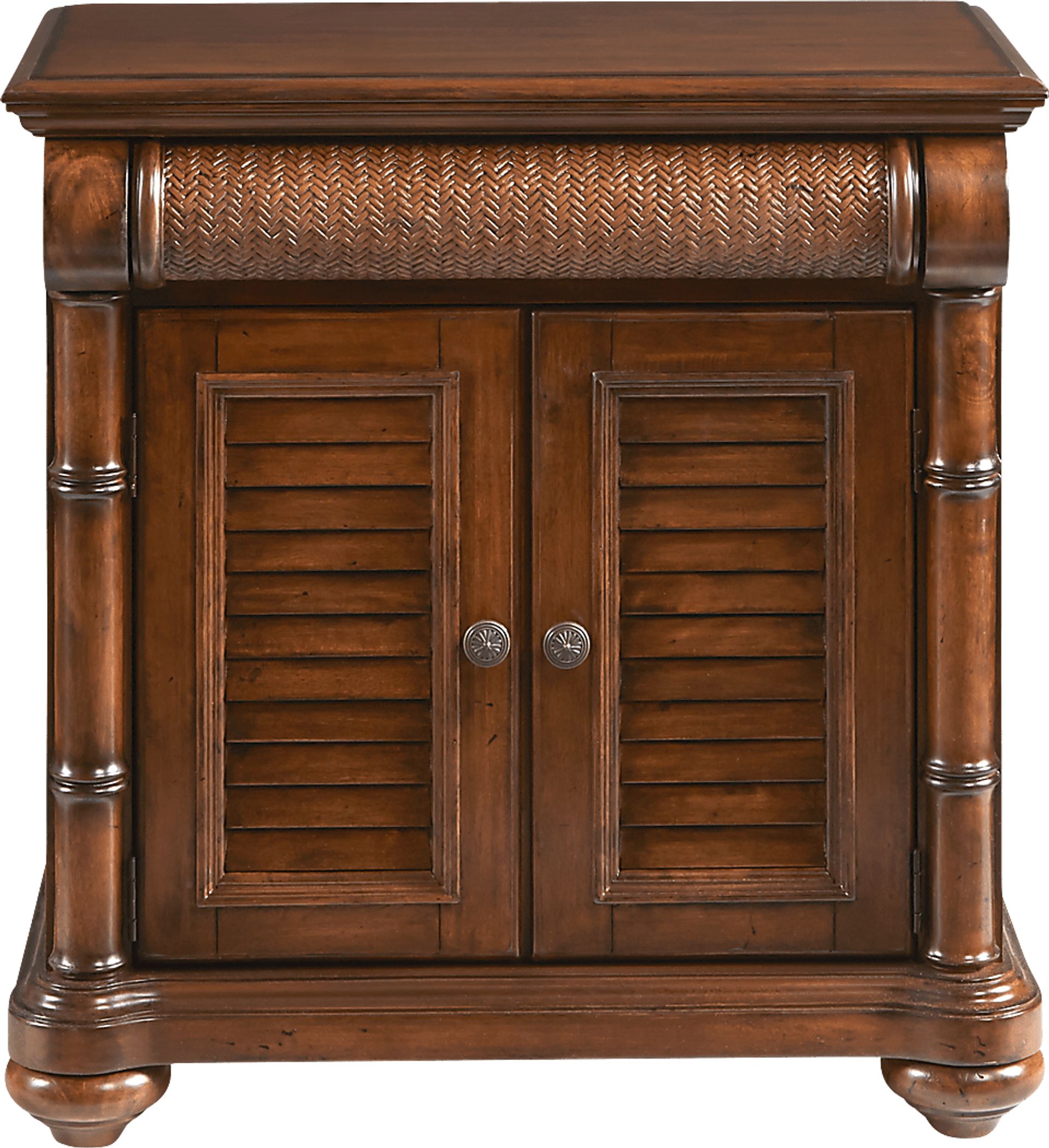 Cindy Crawford Home Key West Tobacco Door Nightstand - Image 1