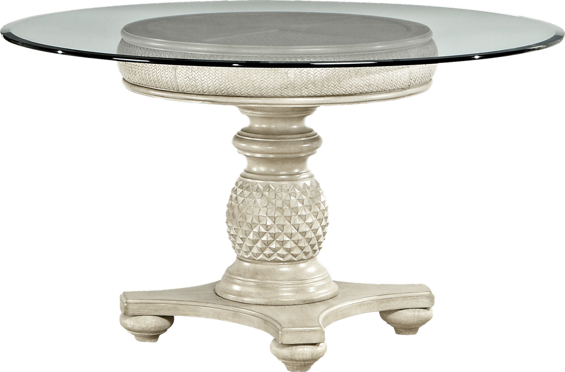 Cindy Crawford Home Key West Light Pedestal Dining Table - Image 1